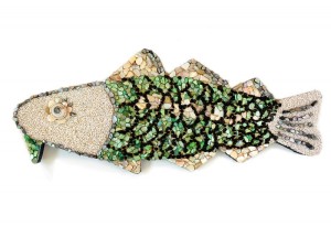Bid on a Cod for the Marblehead Arts Festival. This cod is a mosaic by Patti DiCarlo Baker
